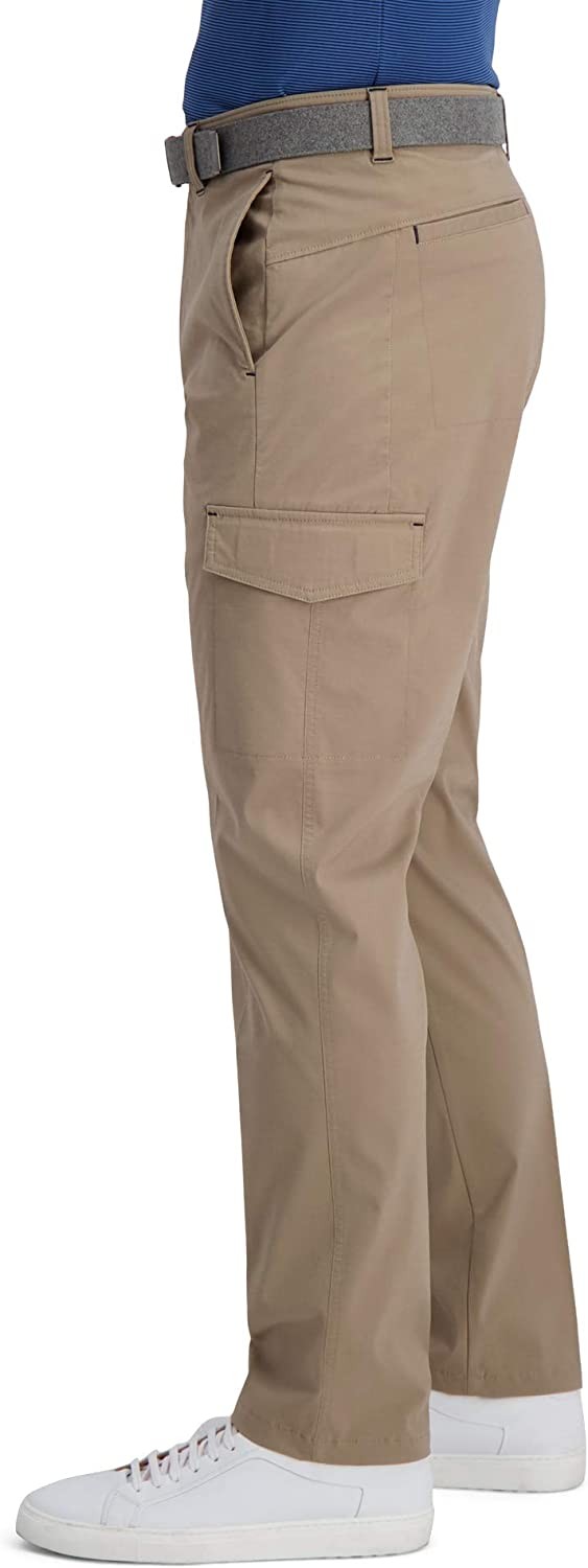 Haggar mens Hc40435 Pants, Med. Khaki, 32W x 32L US