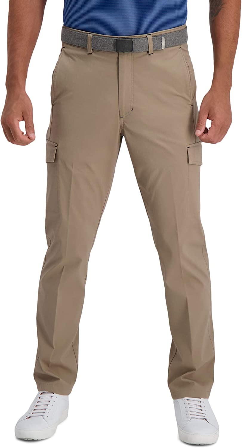 Haggar mens Hc40435 Pants, Med. Khaki, 32W x 32L US
