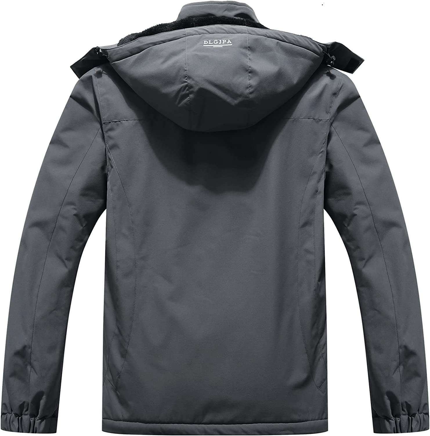 DLGJPA Men s Mountain Waterproof Ski Jacket Hooded Windbreakers Windproof Raincoat Winter Warm Snow Coat