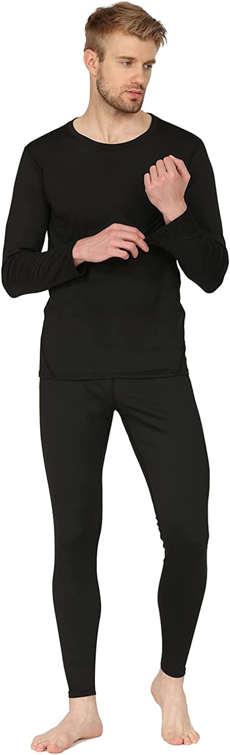 HEROBIKER Long Johns Thermal Underwear for Men Skiing Winter Warm Hunting Gear Fleece Lined Base Layer Set Top Bottom