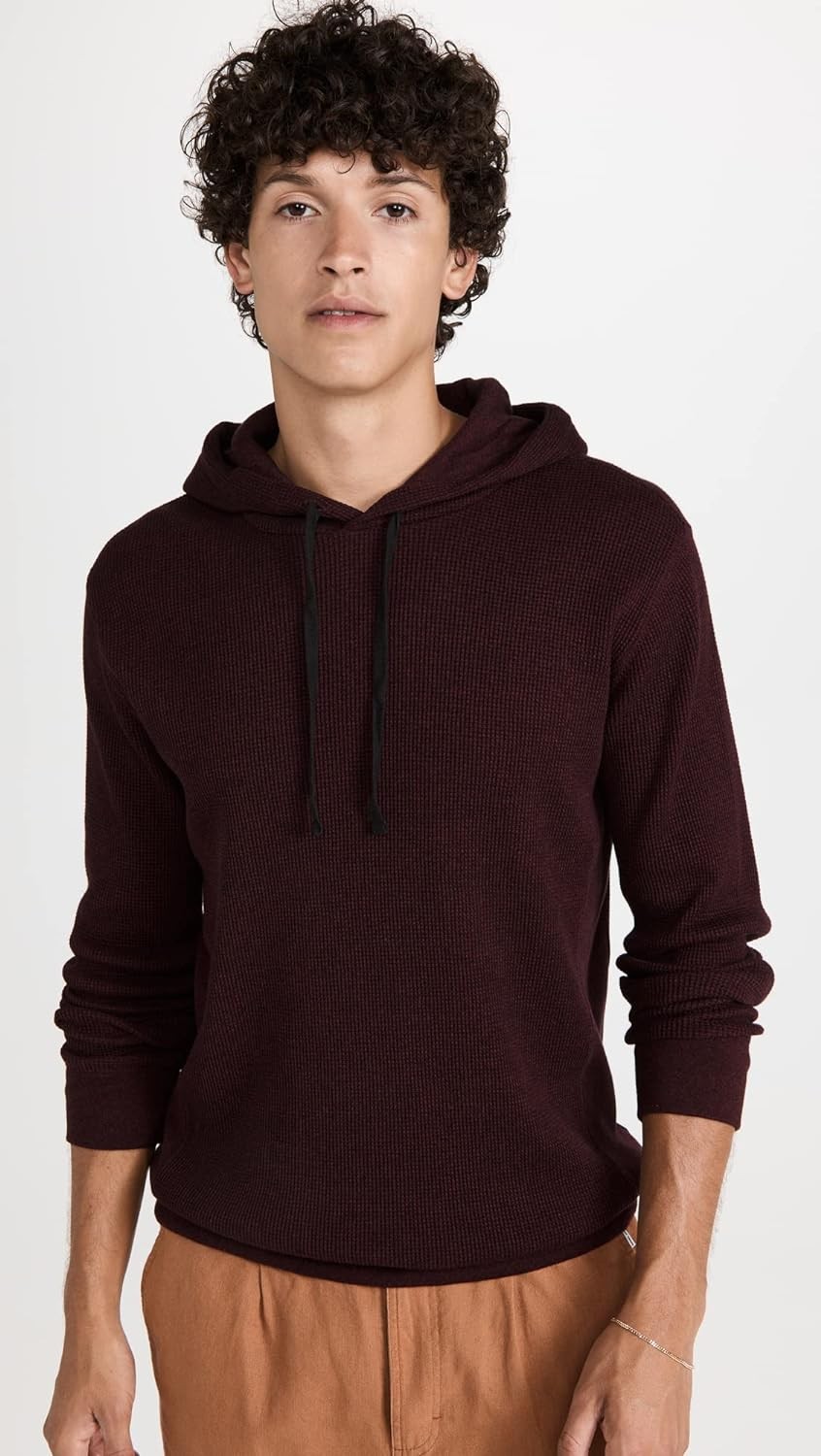 Vince Men s Mouline Thermal P/O Hoodie