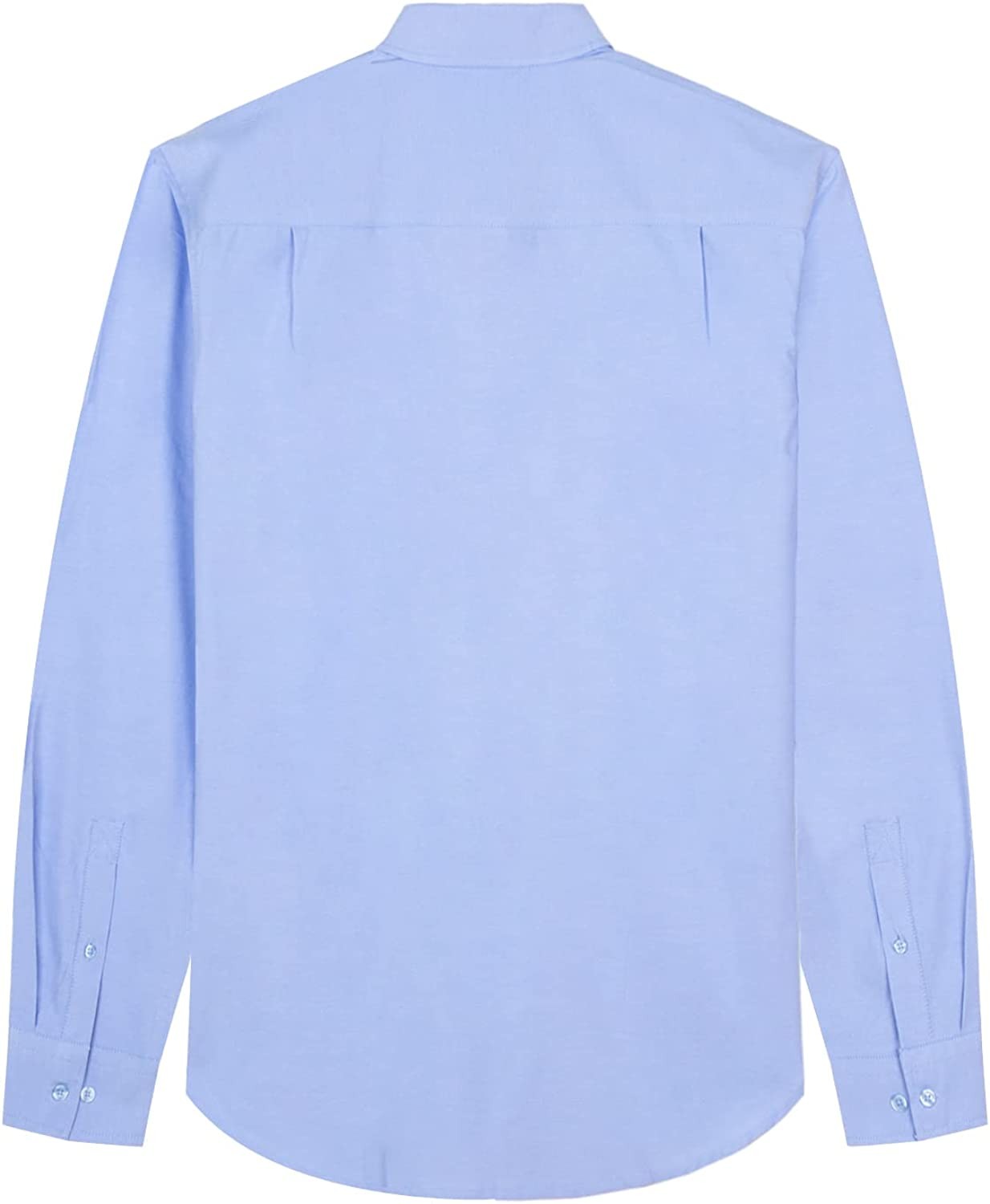 FastRockee Men s Oxford Shirts with Pocket Long Sleeve Regular-Fit