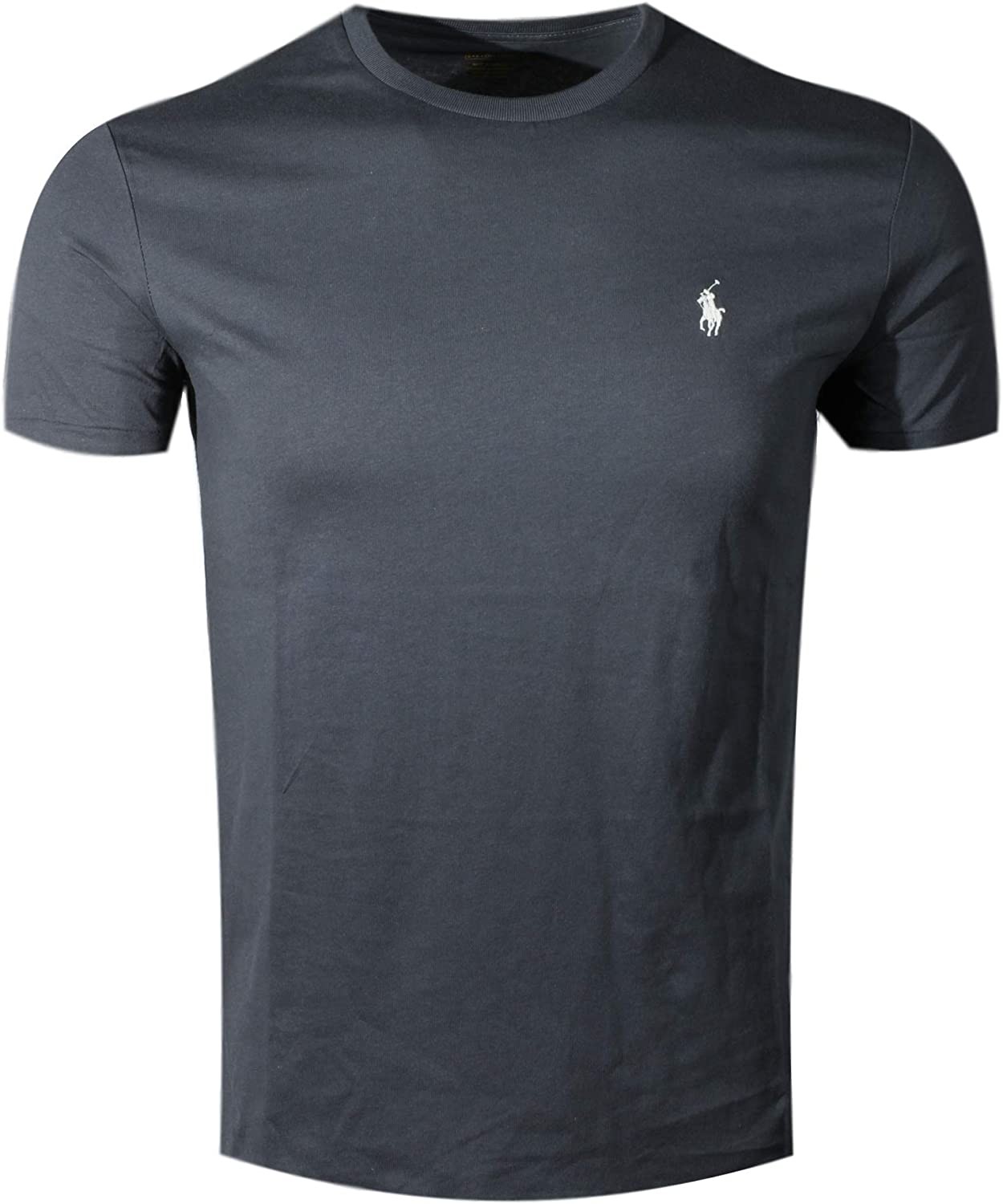 Polo Ralph Lauren Men s Crew-Neck T-Shirt (Small, Charcoal Grey (White Pony))