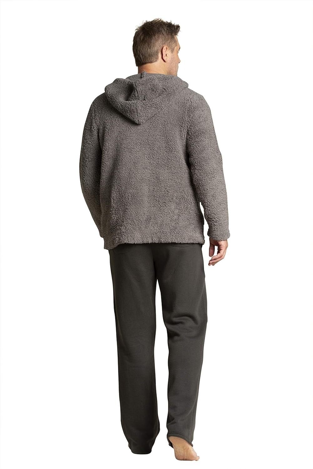 Barefoot Dreams CozyChic Men s Shearling Hoodie, Knit, Winter Clothes for Men