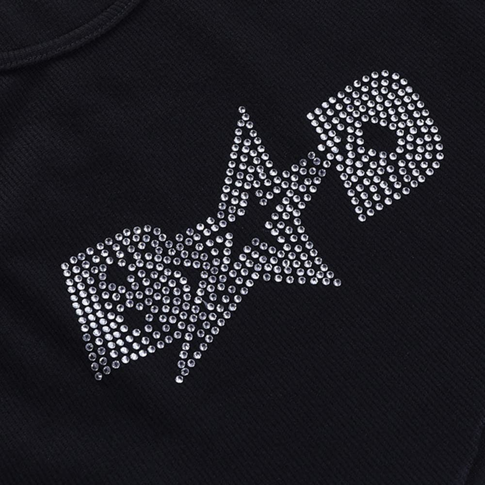Womens Crop Tops Funny Fuck You You Fucking Fuck Letter Crewneck T Shirt Trendy Sequins Summer Graphic Tees