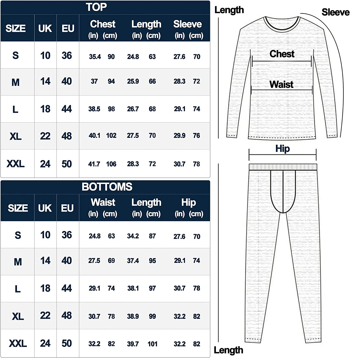 UNIQUEBELLA Men s Thermal Underwear Sets Top & Long Johns Fleece Sweat Quick Drying Thermo Base Layer