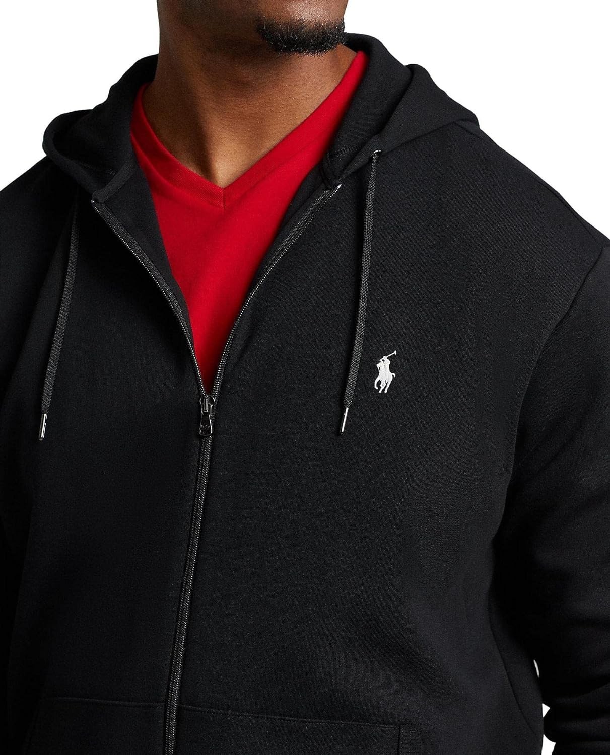 POLO RALPH LAUREN Big&Tall Double Kint Full Zip-Front Hoody Sweatshirt