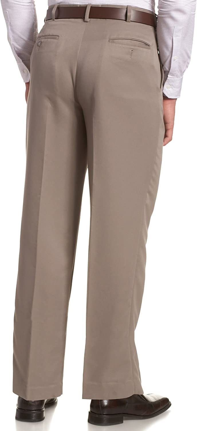 Savane Men s Deep Dye Microfiber Flat Front Gaberdine Pant