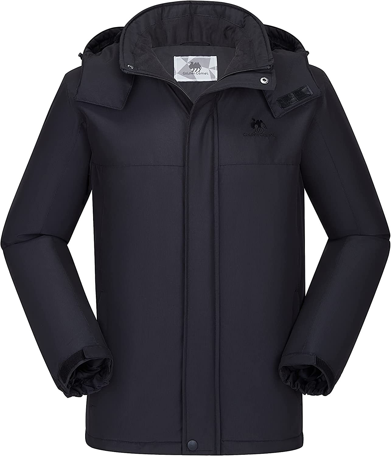 Golden Camel Men s Winter Ski Jacket Mountain Snow Coats Waterproof Detachable Hood Windproof Fleece Rain Jackets