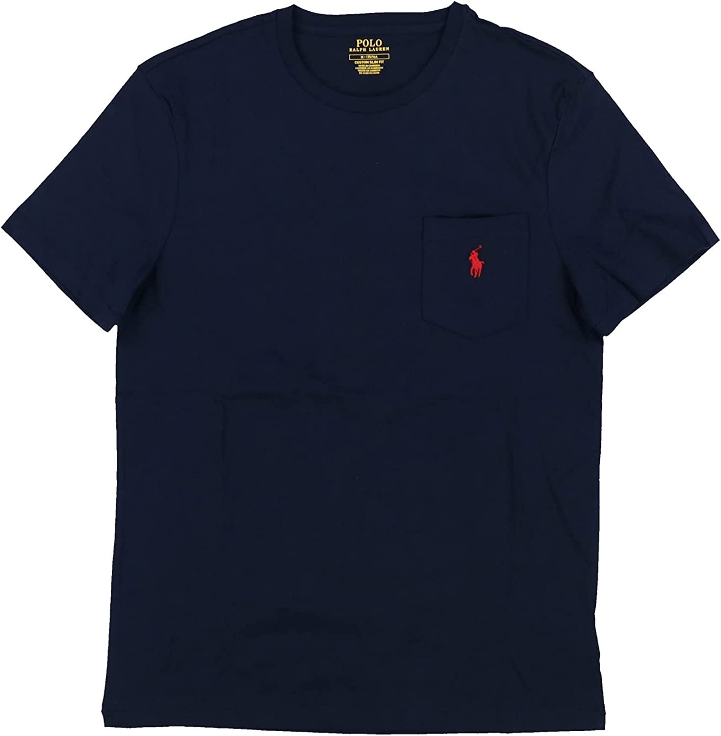 Polo Ralph Lauren Mens Custom Slim Fit Pocket Crew Tee
