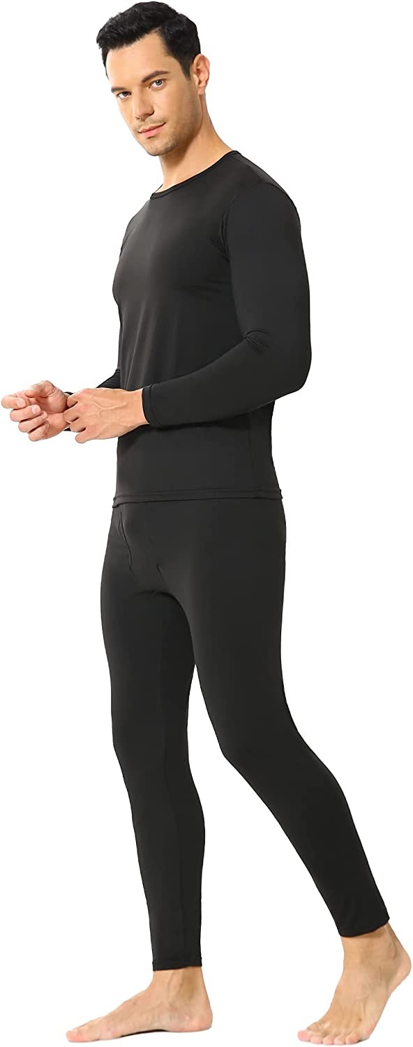 ViCherub Men s Thermal Underwear Set Long Johns for Men with Fleece Lined Base Layer Top Bottom