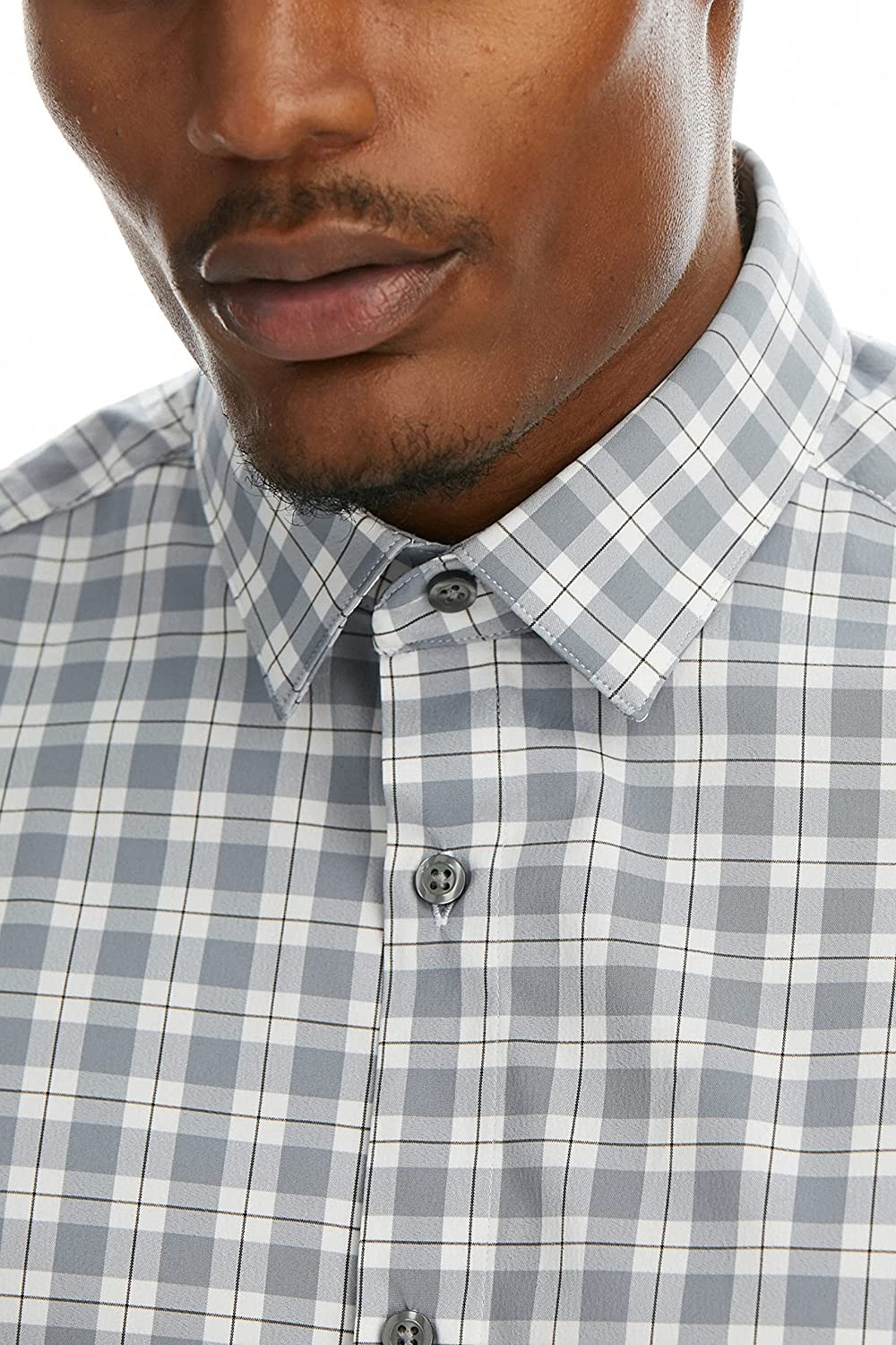 Perry Ellis Men s Slim Fit Performance Dress Shirt