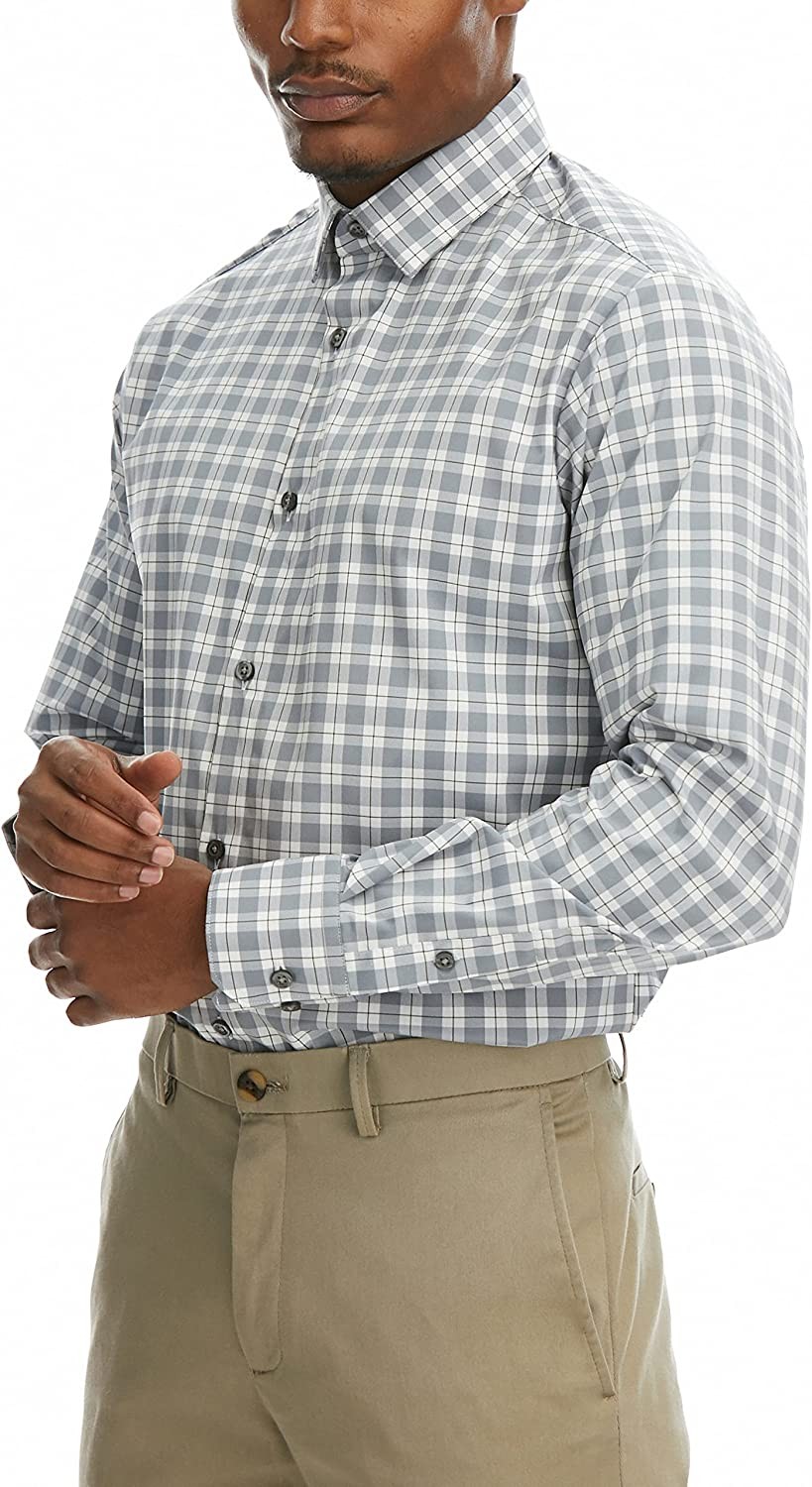 Perry Ellis Men s Slim Fit Performance Dress Shirt