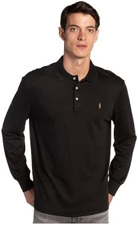 Polo Ralph Lauren Black Classic-Fit Long Sleeve Soft Cotton Shirt, US 2X-Large