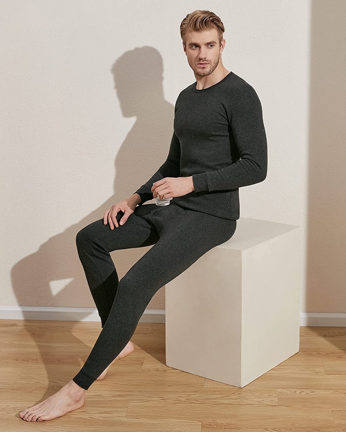 LAPASA Ultra Heavyweight Thermal Underwear Set for Men, Extreme Cold Weather Long Johns Top & Bottom (Thermoflux Fusion M63)