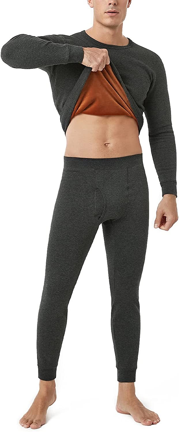 LAPASA Ultra Heavyweight Thermal Underwear Set for Men, Extreme Cold Weather Long Johns Top & Bottom (Thermoflux Fusion M63)