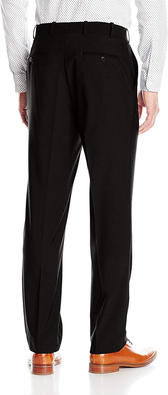 Adolfo Men s Micro Tech Slim Fit Flat Front Suit Pant