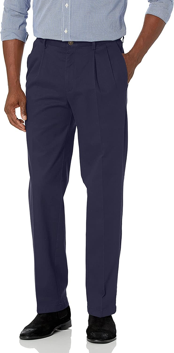 Haggar Men s Work to Weekend Classic Fit Pleat Regular and Big and Tall Sizes