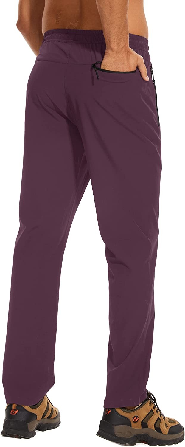 TACVASEN Mens Hiking Pants Lightweight Quick Dry Stretch Joggers for Running Workout Casual