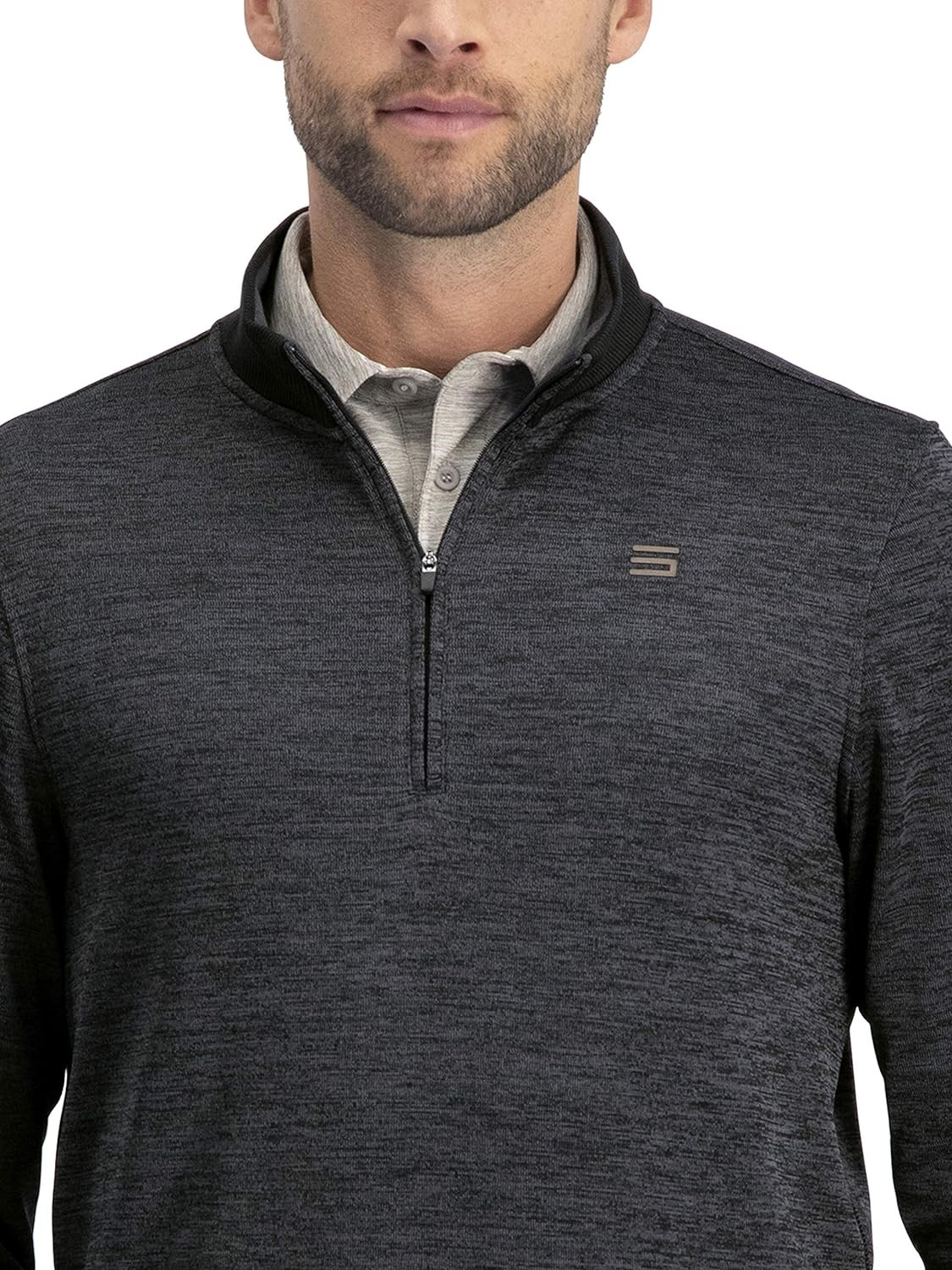 Three Sixty Six Dry Fit Pullover Sweaters for Men - Quarter Zip Fleece Golf Jacket - Tailored Fit