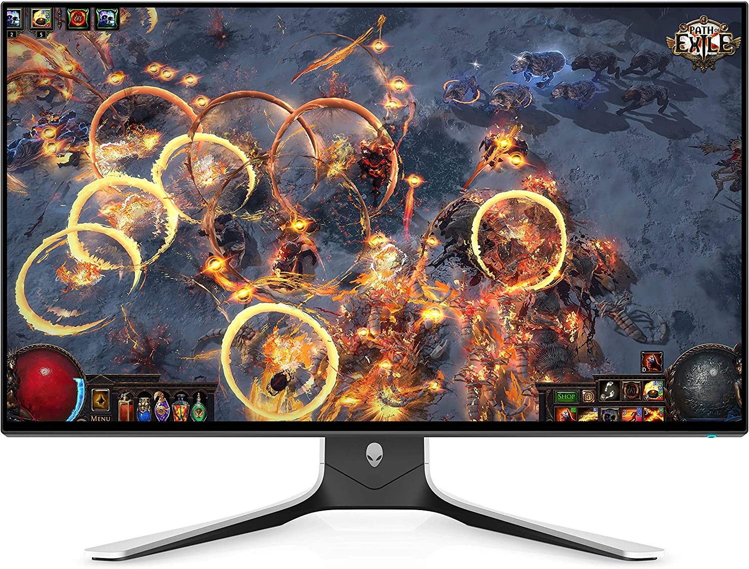 Alienware 27 Gaming Monitor - AW2721D - 240Hz, 27 Inch QHD (Quad High Definition), Fast IPS Monitor with VESA Display HDR 600, NVIDIA G-SYNC Ultimate Certification, White, XW3CK