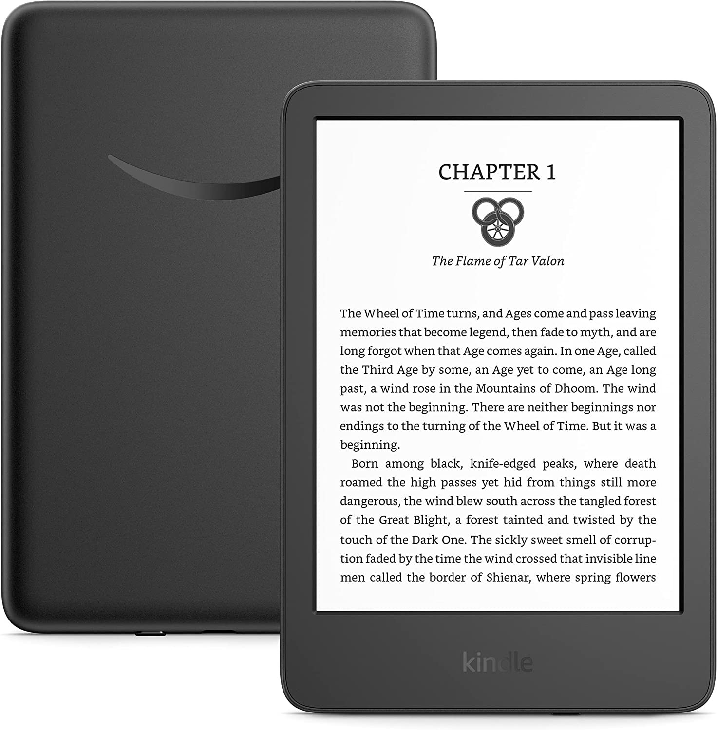 All-new Kindle (2022 release) – The lightest and most compact Kindle, now with a 6” 300 ppi high-resolution display, and 2x the storage - Black