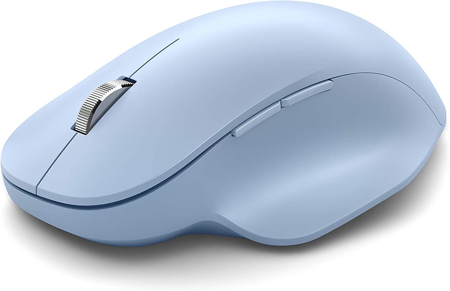 Microsoft Bluetooth Ergonomic Mouse - Pastel Blue - with comfortable Ergonomic design, thumb rest, up to 15months battery life. Works with Bluetooth enabled PCs/Laptops Windows/Mac/Chrome computers