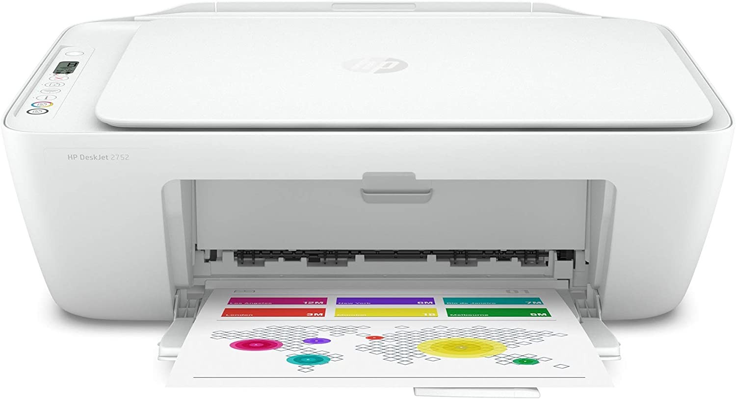 HP DeskJet 2752 Wireless All-in-One Color Inkjet Printer, Scan and Copy with Mobile Printing, 8RK11A (Renewed)