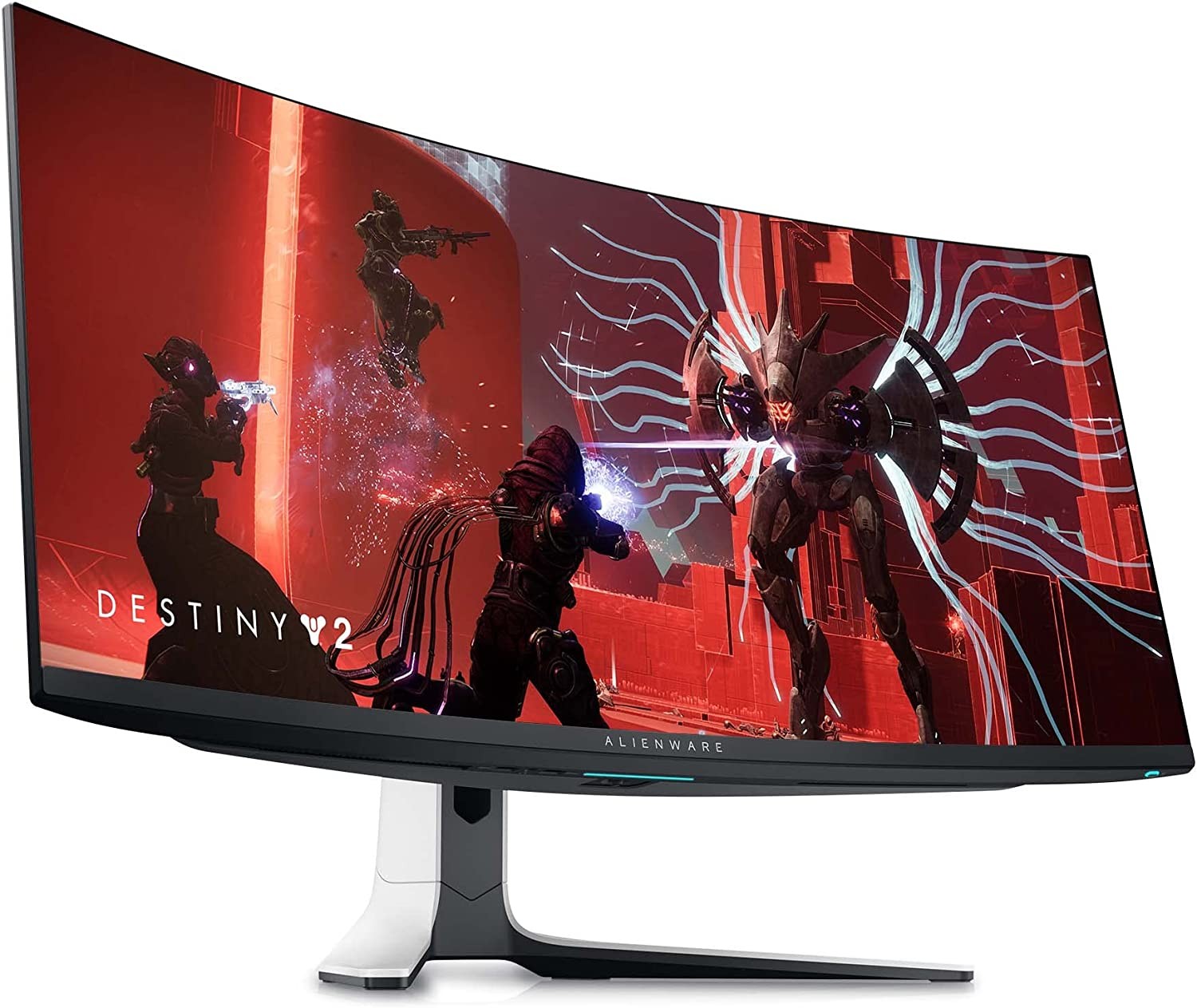 Alienware 34 Inch Curved PC Gaming Monitor, 3440 x 1440p Resolution, Quantum Dot OLED 175Hz, 1800R Curvature, True 1ms GTG, 1,000,000:1 Contrast Ratio, 1.07 Billion Colors, AW3423DW - Lunar Light