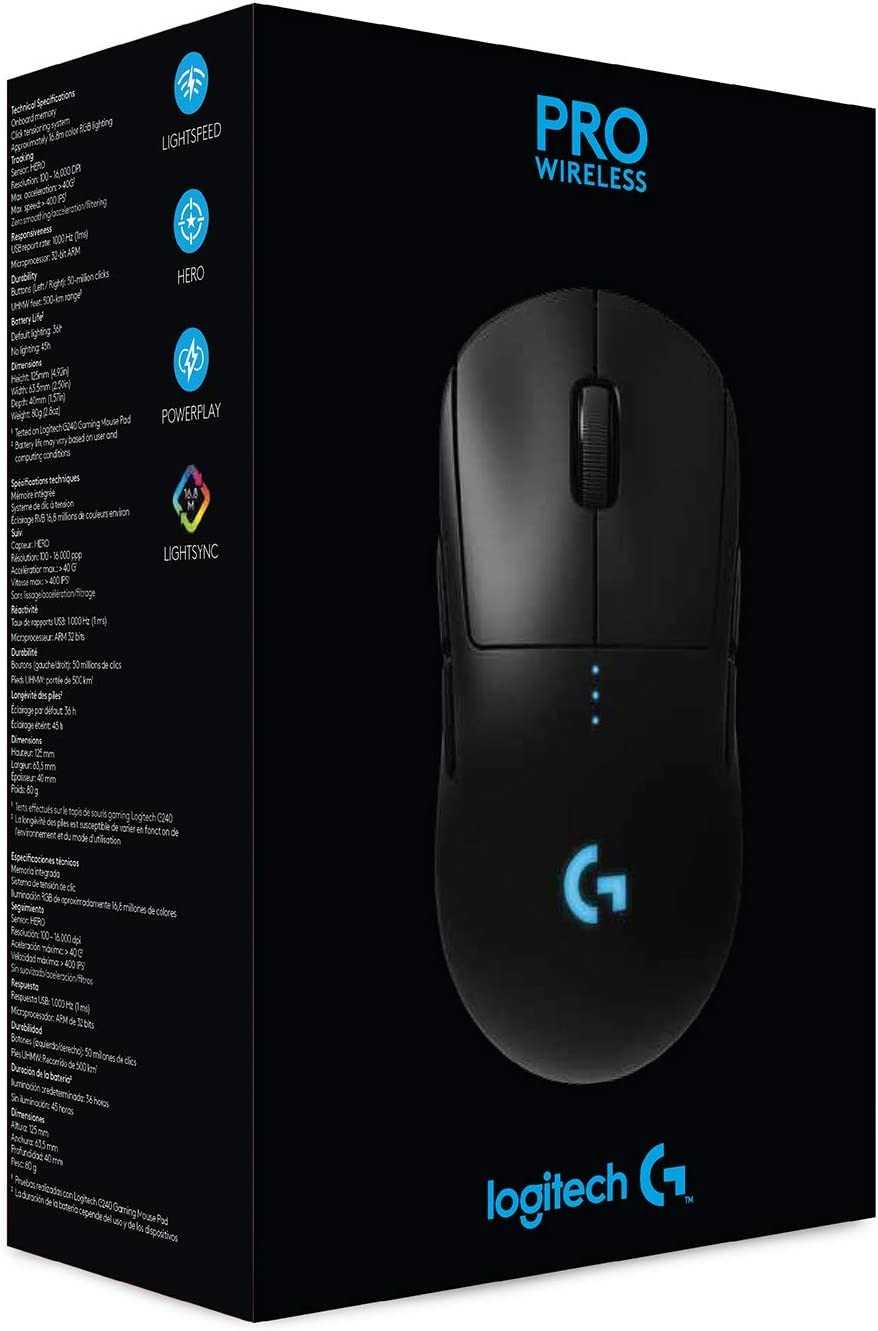 Logitech G Pro Wireless Gaming Mouse with Esports Grade Performance