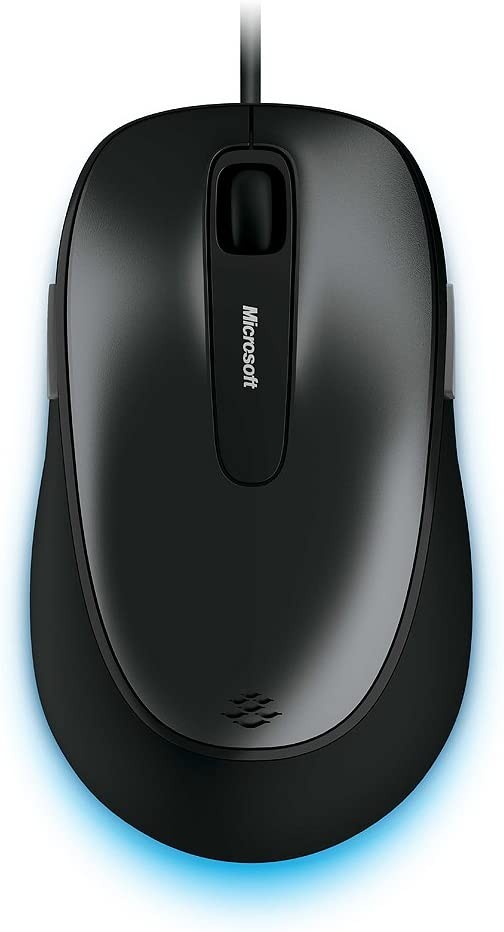 Microsoft Comfort Mouse 4500 for Business - Lochness Gray. Wired USB Computer mouse with 5 customizable buttons, works with PC/Laptop