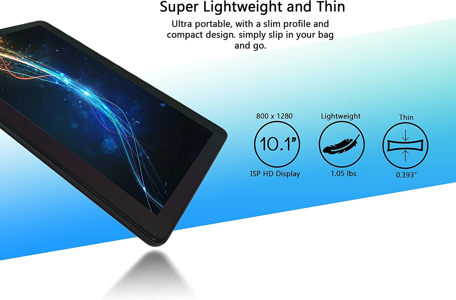 10 Inch Android 11 Tablet IPS HD Display 2GB RAM 32GB Storage Dual Camera Bluetooth WiFi