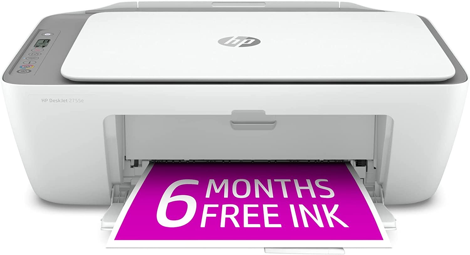 HP DeskJet 2755e Wireless Color All-in-One Printer with Bonus 6 Months Instant Ink with HP+