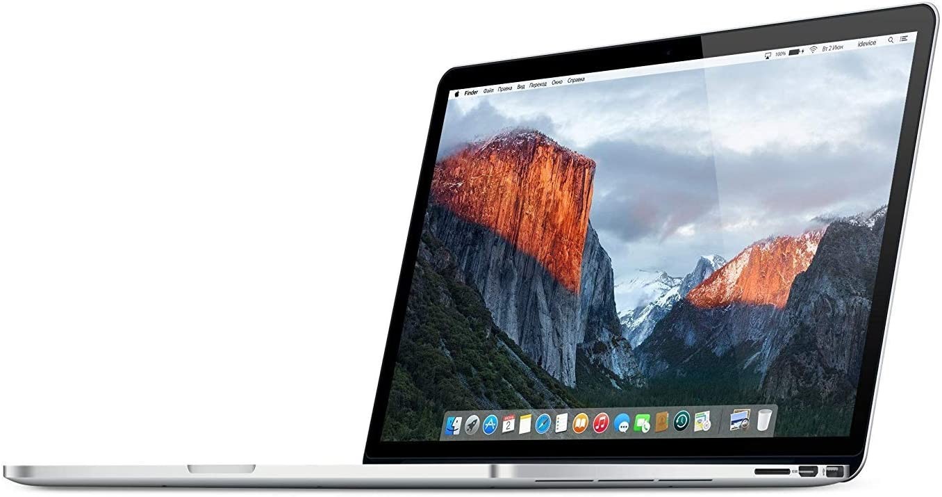 Mid 2015 Apple MacBook Pro with 2.5GHz Intel Core i7 (15.4 inch Retina Display, 4GB RAM, 500GB HDD) Silver (Renewed)