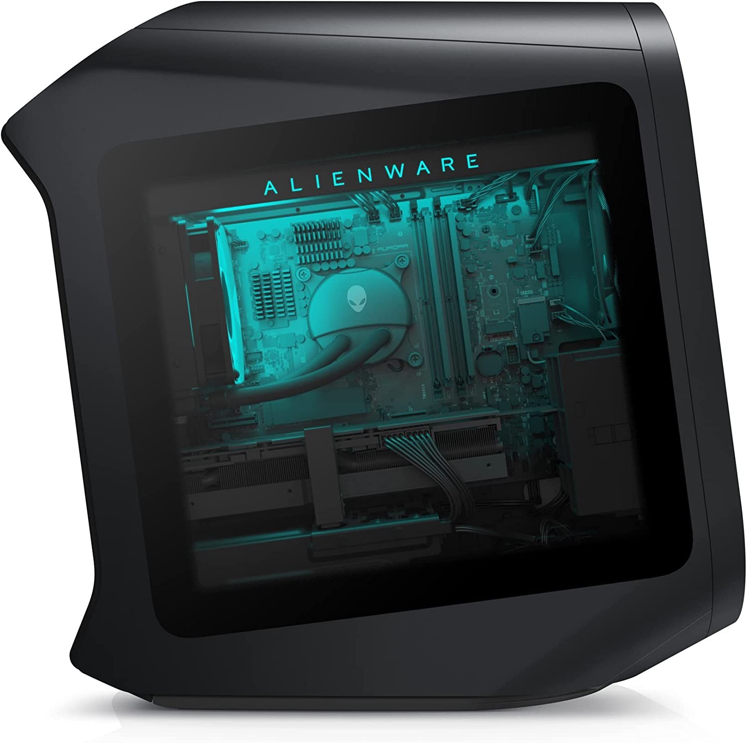 Alienware Aurora R13 Gaming Desktop - Intel Core i9 12900KF, 32GB DDR5 RAM, 1TB SSD, Nvidia GeForce RTX 3080Ti, Killer Wi-Fi 6E, Clear Panel, Liquid Cooling, Windows 11 Pro - Dark Side of The Moon