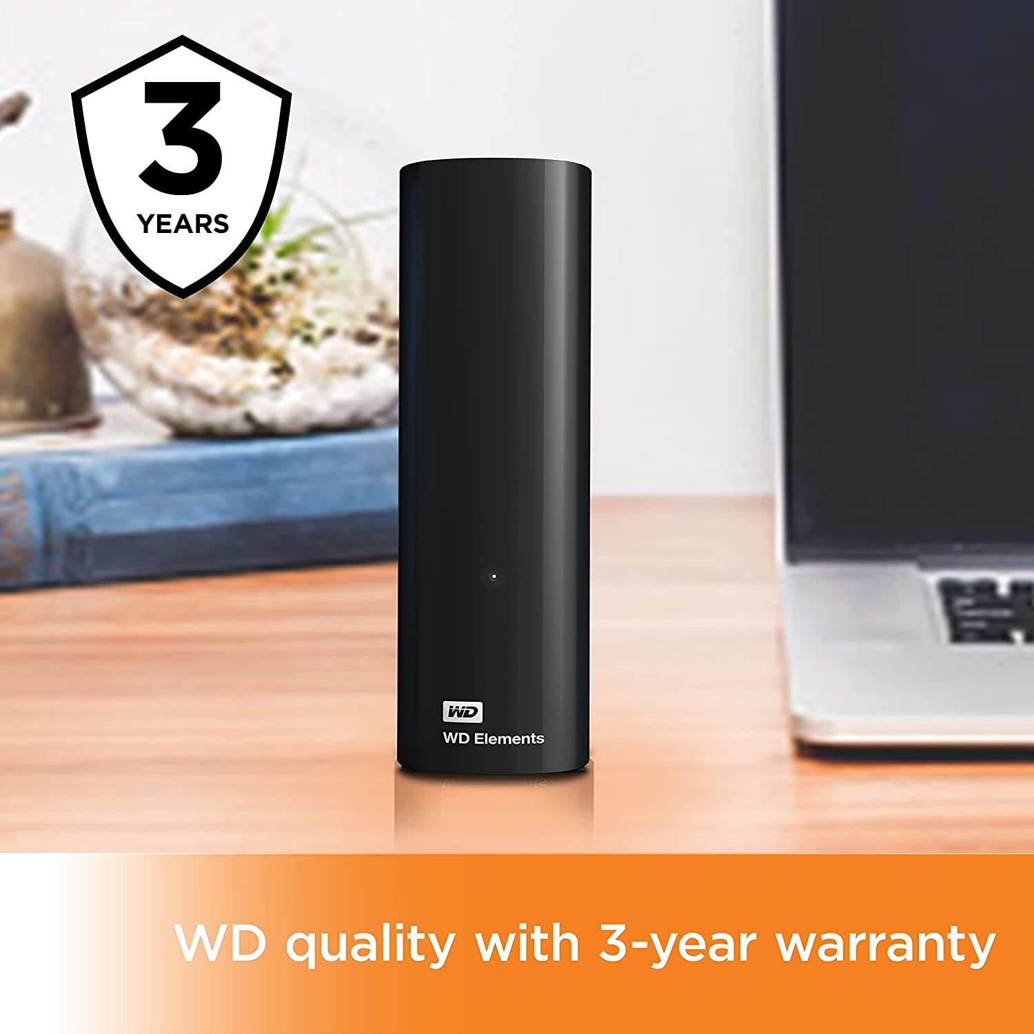 WD 4TB Elements Desktop External Hard Drive, USB 3.0 external hard drive for plug-and-play storage - WDBWLG0040HBK-NESN