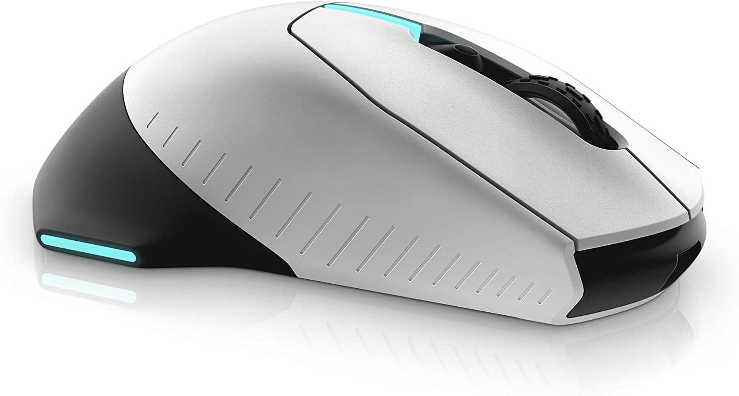 Alienware Wired/Wireless Gaming Mouse 610M-Light, Lunar Light