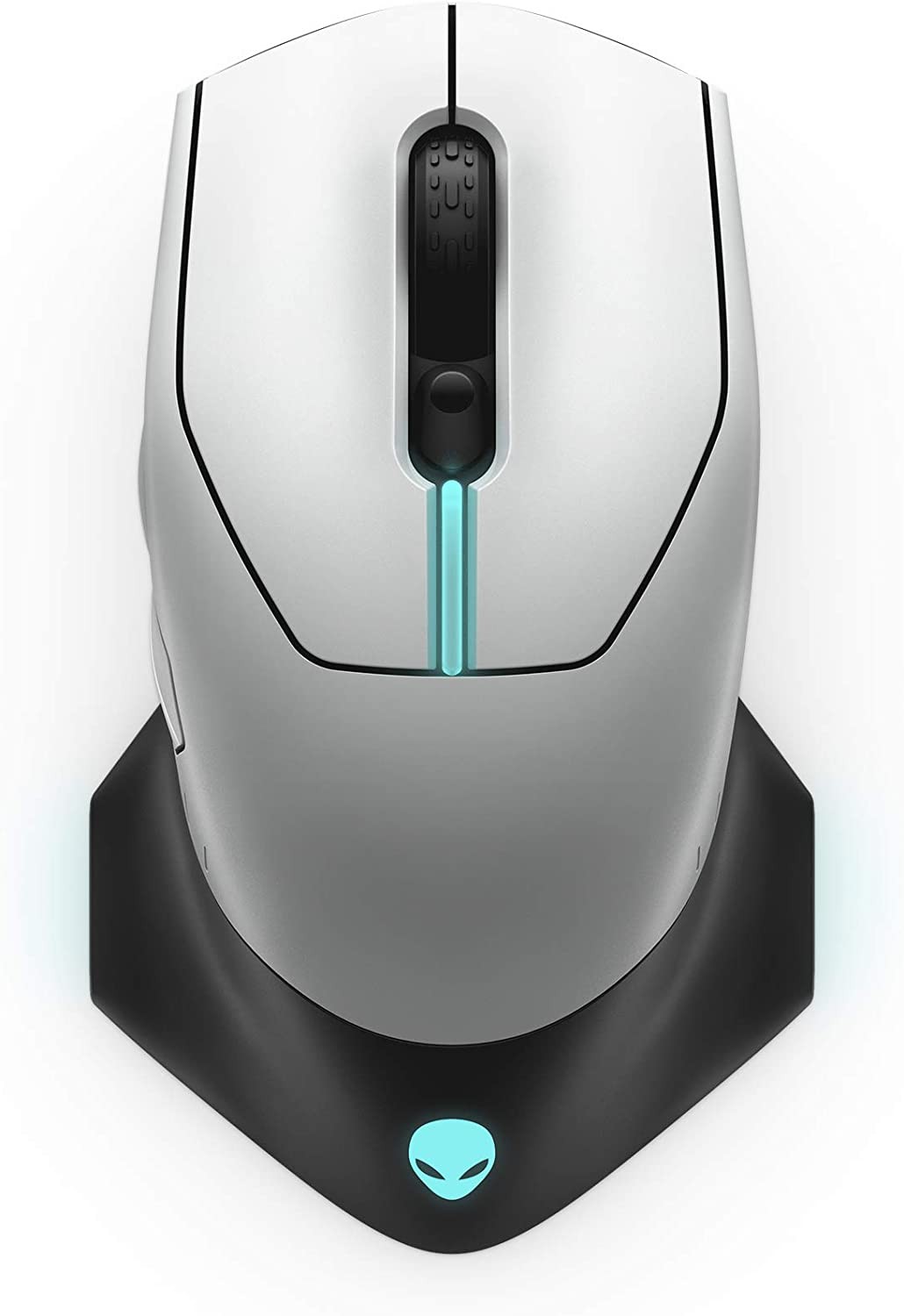 Alienware Wired/Wireless Gaming Mouse 610M-Light, Lunar Light