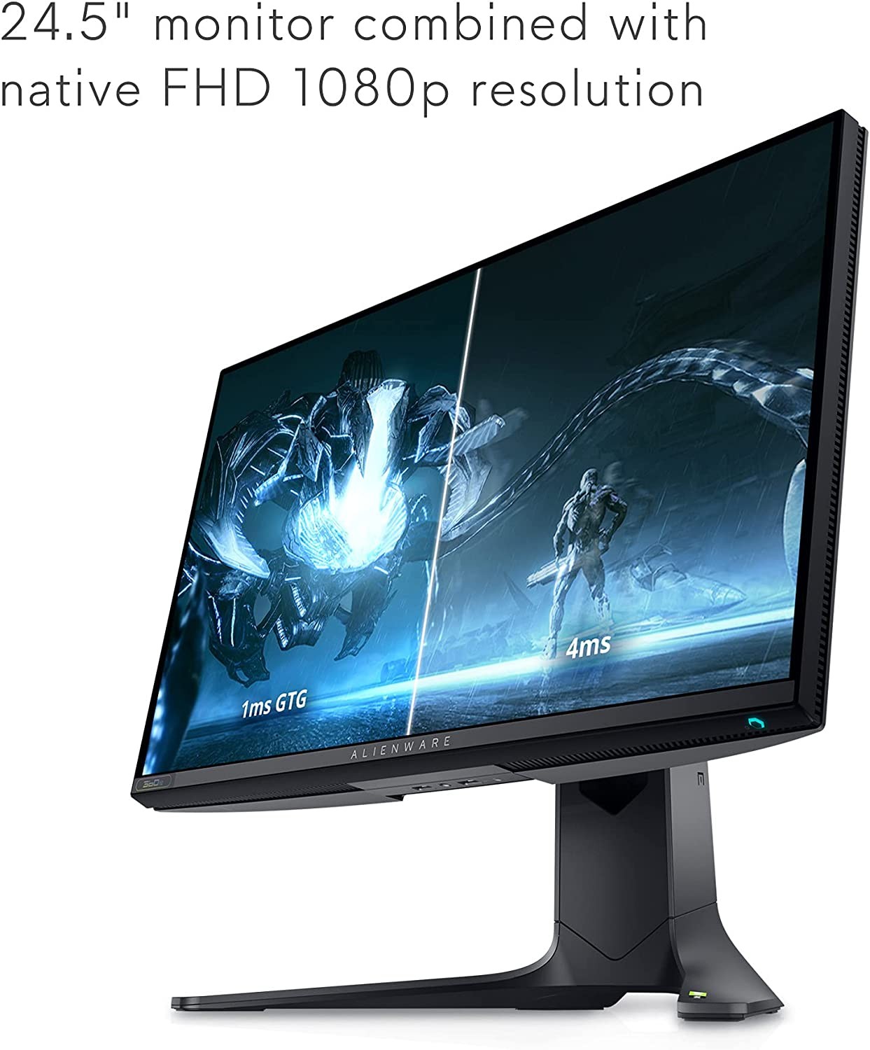 Alienware 360Hz Gaming Monitor 24.5 Inch FHD (Full HD 1920 x 1080p), NVIDIA G-SYNC Certified, 100mm x 100mm VESA Mounting Support, Dark Side of The Moon - AW2521H