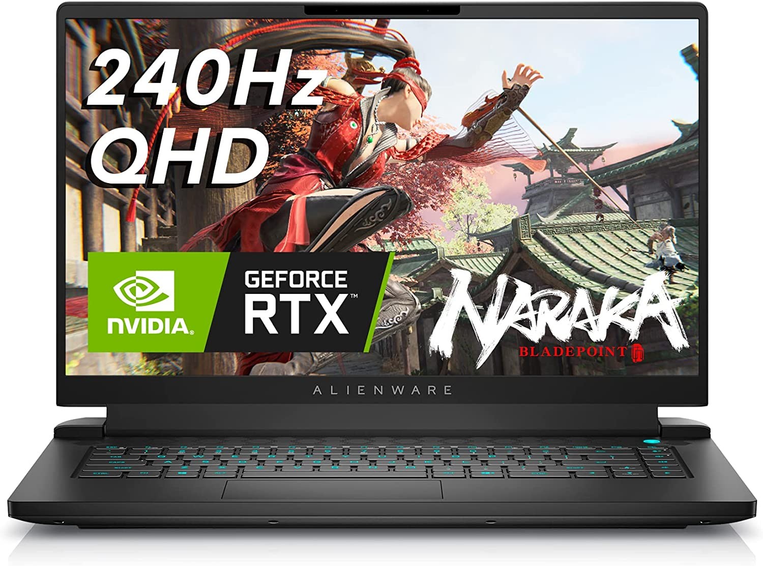 Alienware m15 R7 Gaming Laptop - 15.6-inch 240Hz 2ms QHD, Intel Core i9-12900H, 32GB DDR5 RAM, 1TB SSD, NVIDIA Geforce RTX 3080 Graphics, Killer AX 1675i with Dell services, Windows 11 Home - Dark