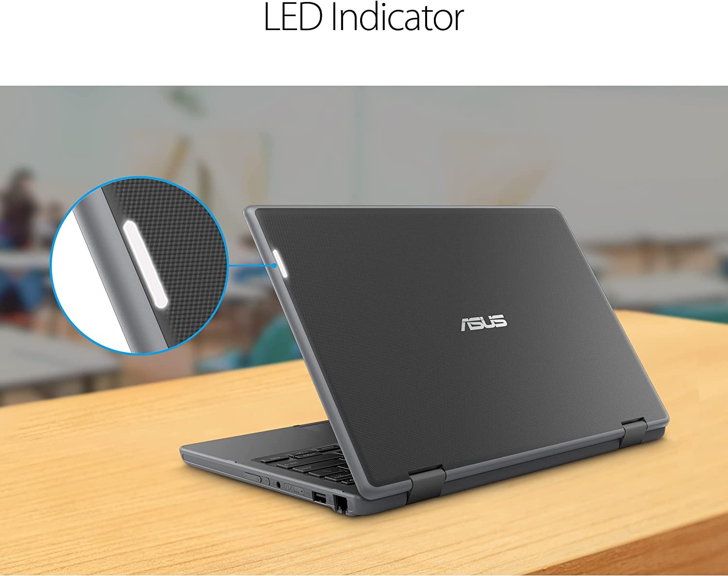 ASUS ASUS BR1100 Laptop, 11.6" HD Anti-Glare Touchscreen Display, Intel Celeron N4500, 4GB RAM, 64GB Storage, MIL-STD 810H Durability, TPM 2.0, Windows 10 Pro, Dark Grey, Stylus Included, BR100FKA-502