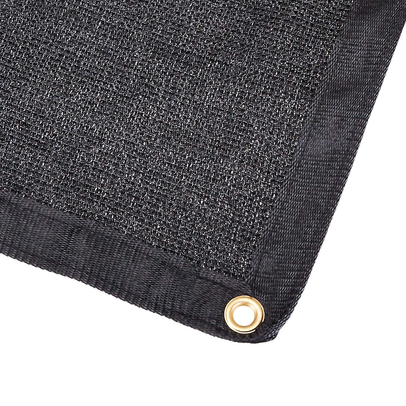 AmazonCommercial Heavy Duty Black Knitted Mesh Tarp, 16 x 24ft., 1-Pack