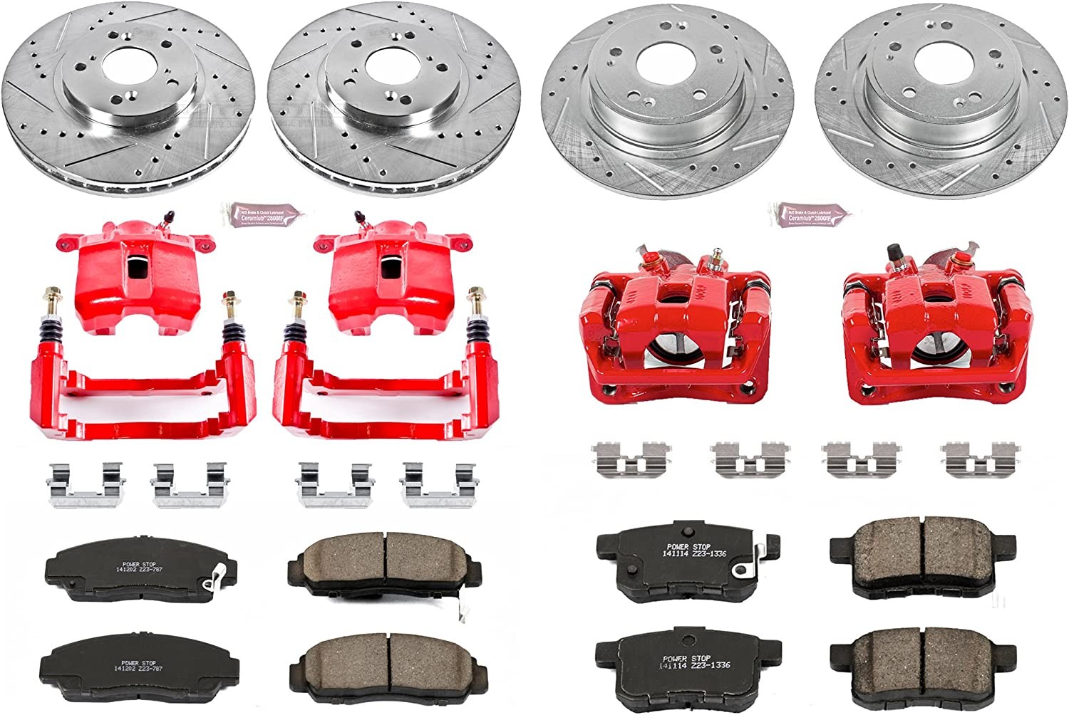 Power Stop KC2742 one-button performance brake kit with calipers