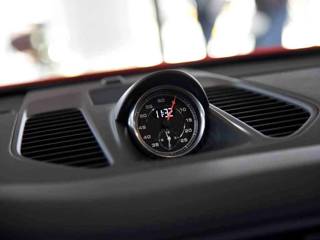 ASVEGEN Sport Chrono Stopwatch Mounted Dashboard for Porsche 911 2013-2019, Black Panel and Black Clock