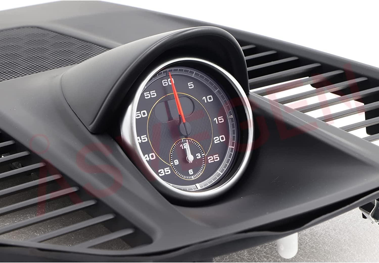 ASVEGEN Sport Chrono Stopwatch Mounted Dashboard for Porsche 911 2013-2019, Black Panel and Black Clock