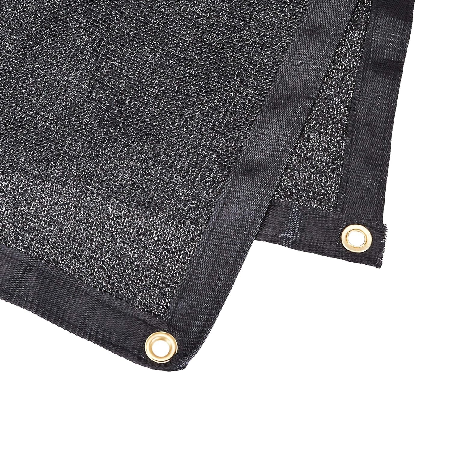AmazonCommercial Heavy Duty Black Knitted Mesh Tarp, 16 x 24ft., 1-Pack