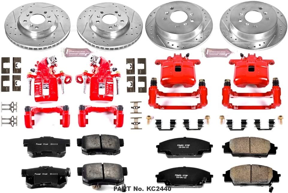 Power Stop KC2440 One Touch Performance Brake Kit with Calipers