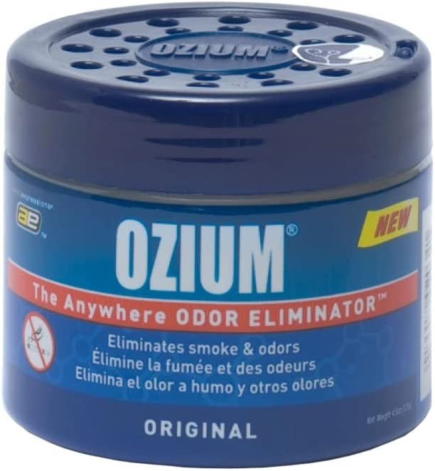 Ozium Smoke & Odors Eliminator Gel. Home, Office and Car Air Freshener 4.5oz (127g), Original Scent (Pack of 4)
