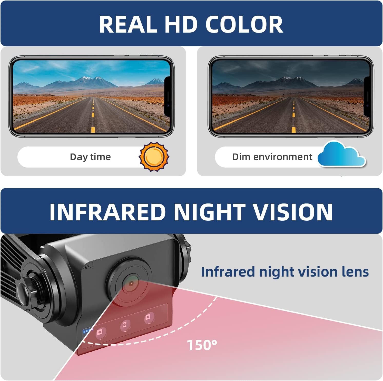 Wireless Hitch Backup Camera, 720P WiFi Magnetic Trailer Hitch Backup Rear/Front View Camera for Pickup Truck/Horse Trailer/RV/Camper Reverse, Rechargeable Battery, Compatible with iPhone Android