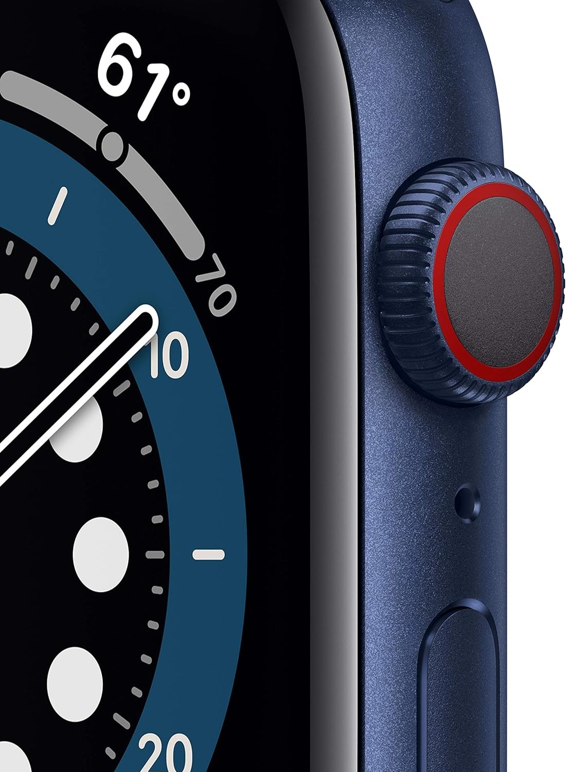 Apple Watch Series 6 (GPS + Cellular, 44mm) - Blue Aluminum Case with Deep Navy Sport Band